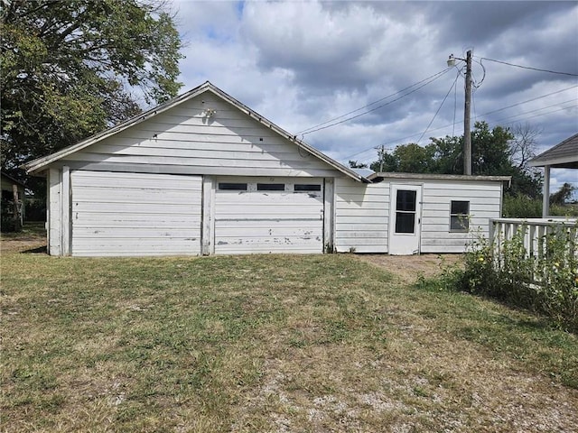 exterior space with a lawn