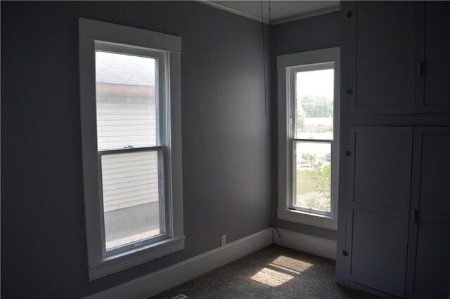 view of carpeted empty room