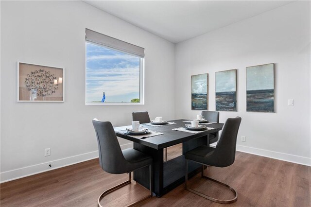 dining room featuring dark hardwood / wood-style floors