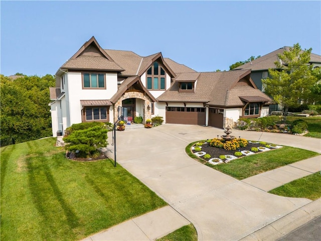 view of front of house featuring a front yard