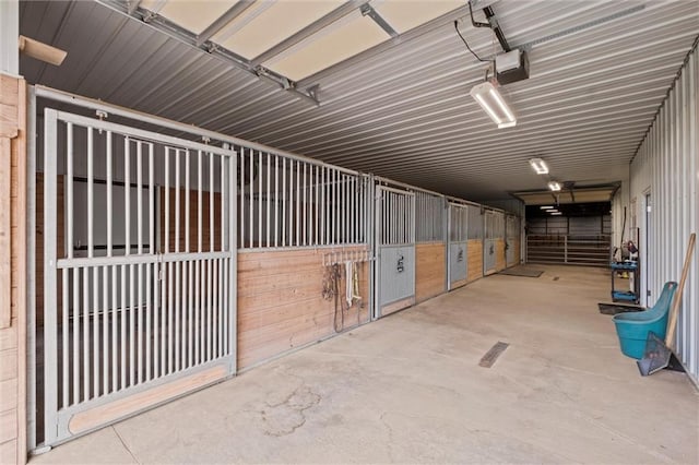 view of horse barn