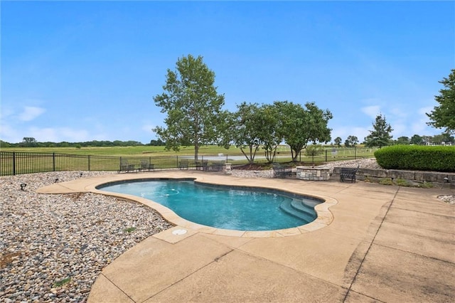 view of pool with a patio area