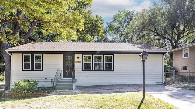 view of ranch-style home