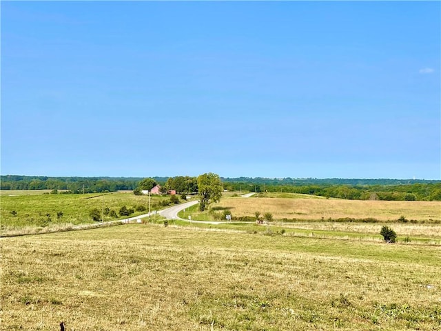 exterior space featuring a rural view