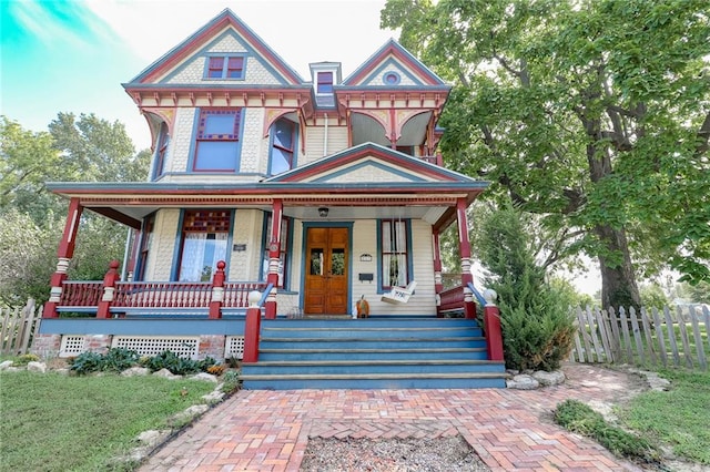 victorian house with covered porch