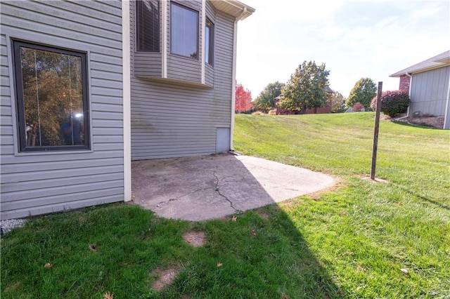 view of yard featuring a patio