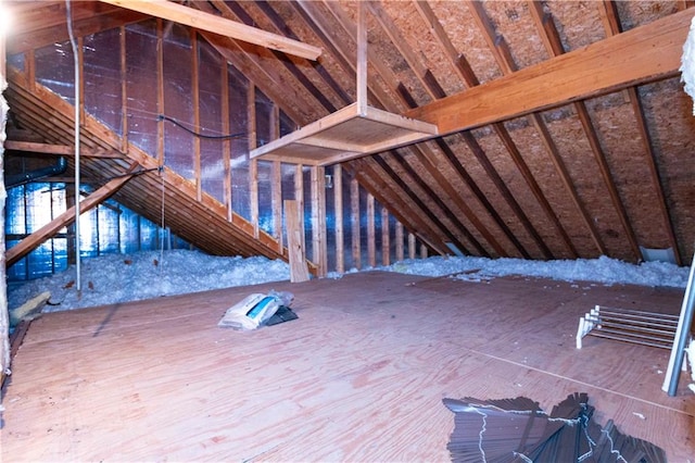 view of attic