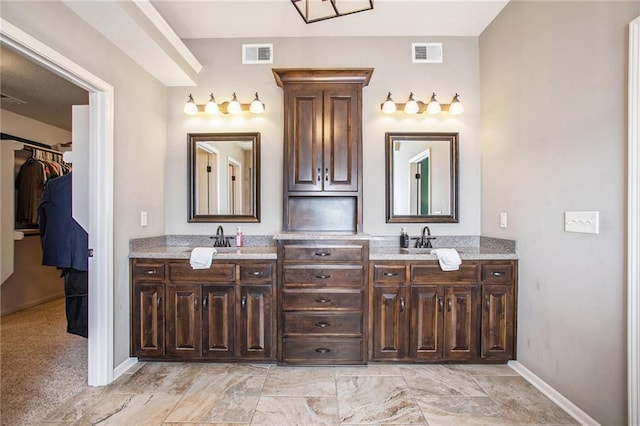 bathroom with vanity