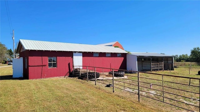 view of horse barn