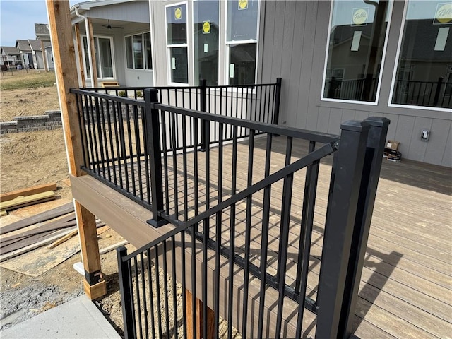 deck featuring a residential view