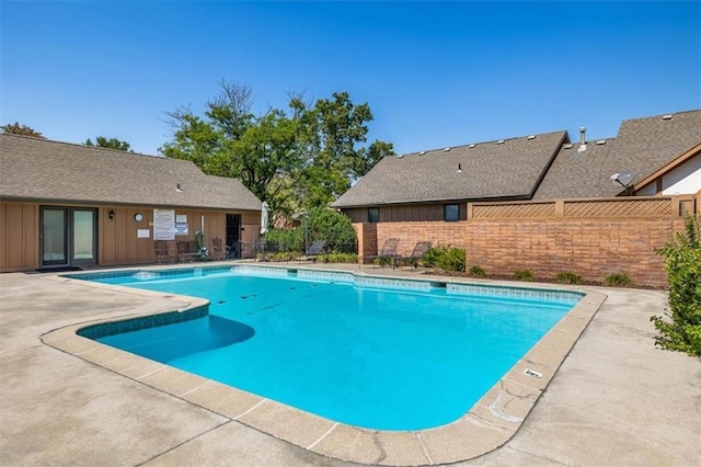 view of pool with a patio