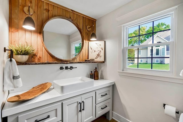 bathroom featuring vanity