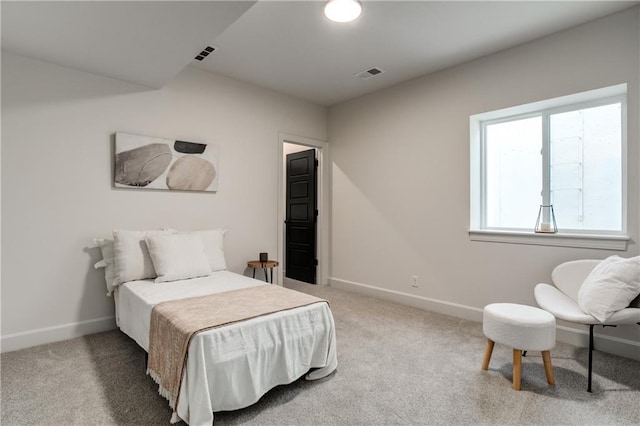 bedroom with carpet flooring