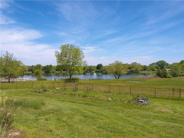 27061 Willow Dr, Paola, KS 66071 - view of yard featuring a water view and a rural view