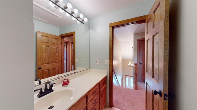 bathroom featuring vanity