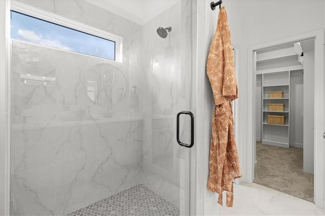 14574 Aurora Ln, Basehor, KS 66007 - full bathroom featuring a marble finish shower and marble finish flooring