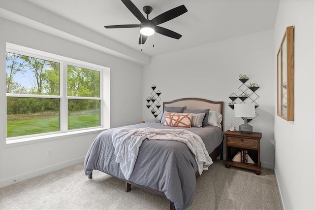 14574 Aurora Ln, Basehor, KS 66007 - carpeted bedroom featuring baseboards and ceiling fan