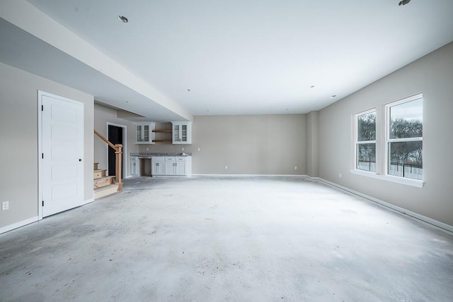 view of unfurnished living room