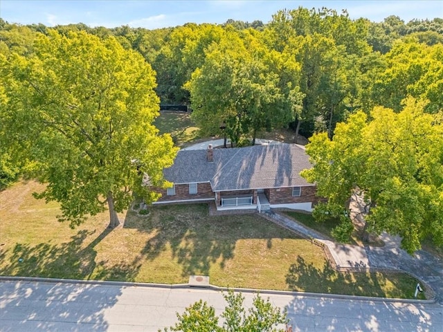 birds eye view of property