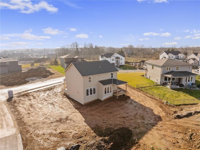 aerial view featuring a residential view
