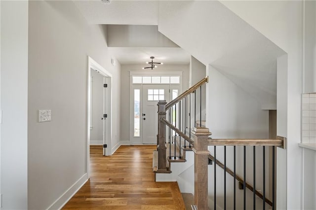 25010 W 142nd St, Olathe, KS 66061 - entrance foyer with wood finished floors and stairway