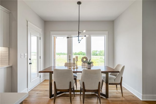 25010 W 142nd St, Olathe, KS 66061 - dining space with a chandelier and light wood-style floors