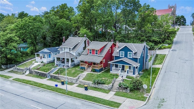 birds eye view of property