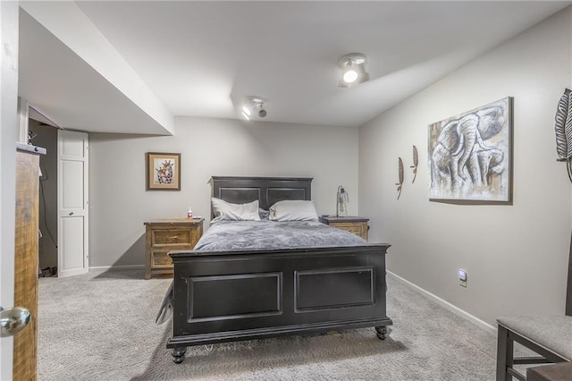 bedroom with carpet flooring