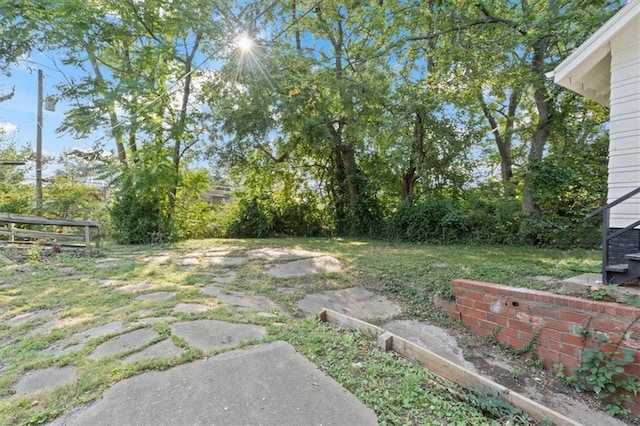 view of yard with a patio