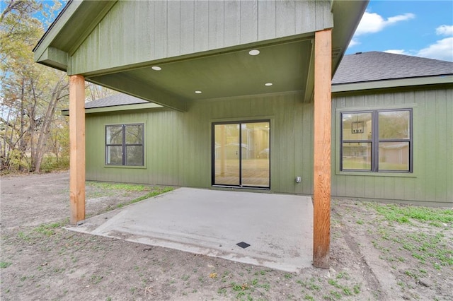 back of house with a patio area