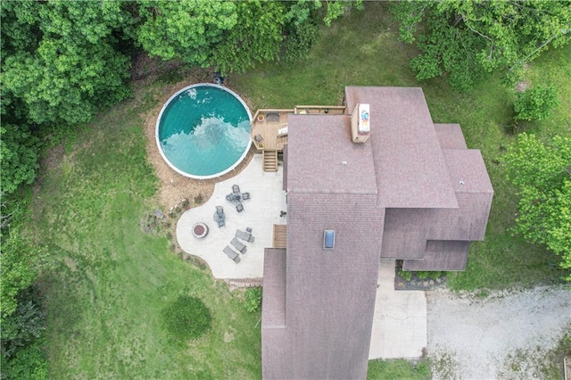 birds eye view of property