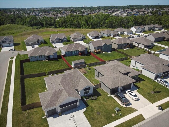 birds eye view of property