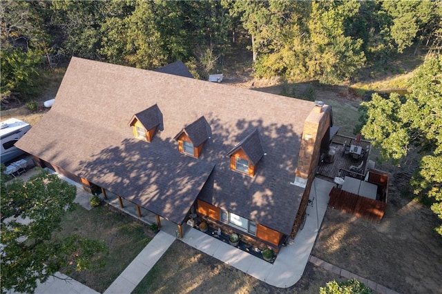 birds eye view of property