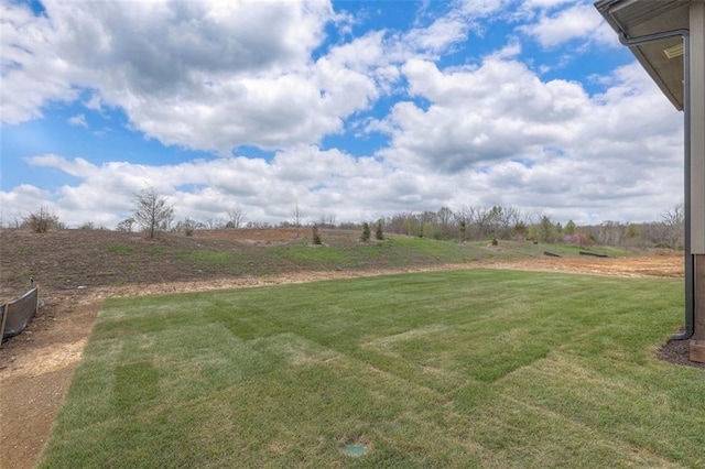 view of yard featuring a rural view