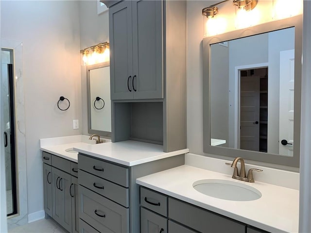 full bathroom featuring vanity