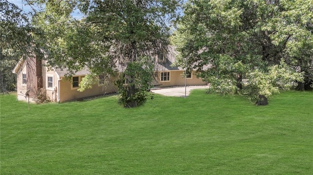 view of yard with a patio area