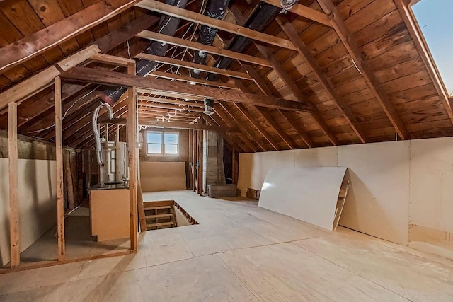 view of attic