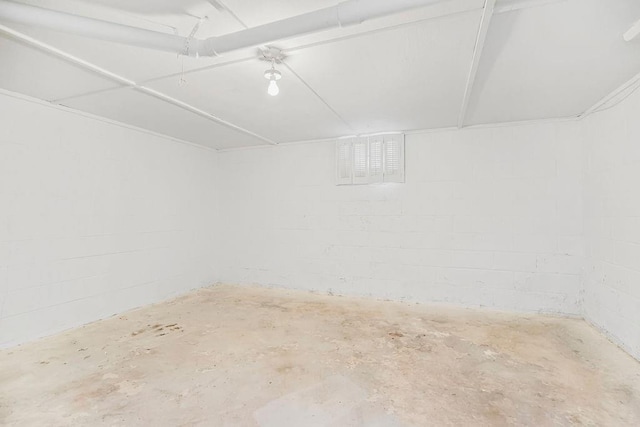 empty room featuring concrete floors