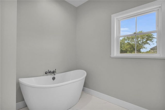 bathroom with a bathtub