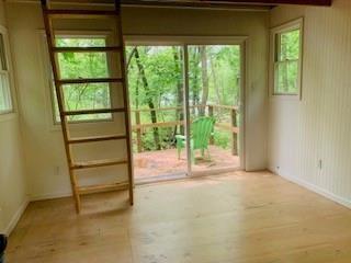 entryway featuring wood-type flooring