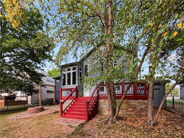 view of rear view of house