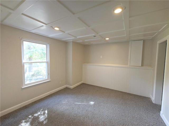 unfurnished room with carpet floors