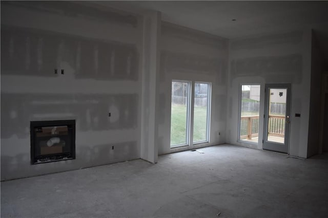 view of unfurnished living room