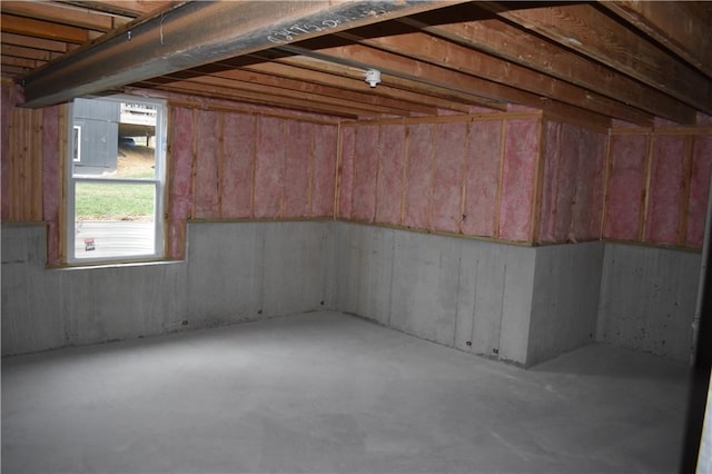 view of basement