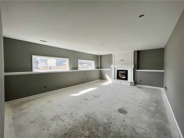 view of unfurnished living room