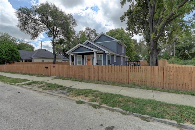 view of front of home