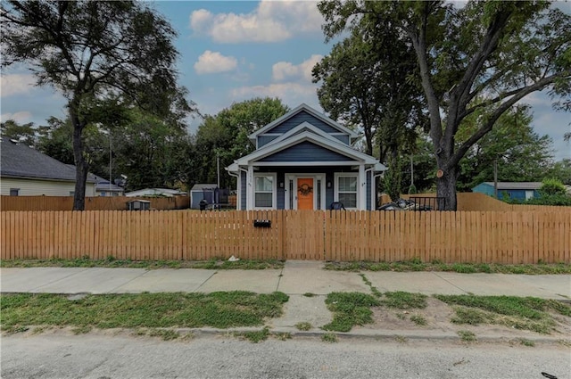 view of bungalow-style home