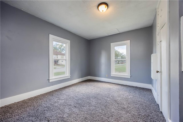 view of carpeted empty room