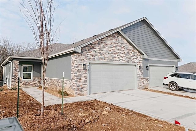 ranch-style house with a garage