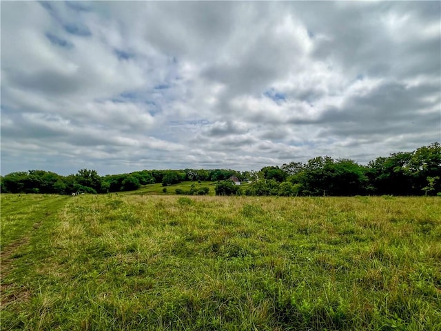 view of landscape featuring a rural view